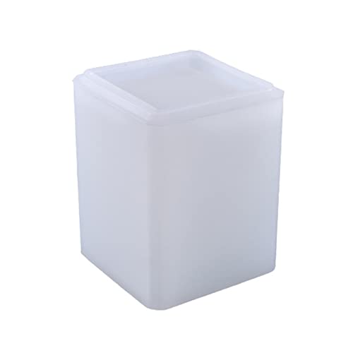 Soporte para bolígrafos, pinceles, macetero, maceta pequeña, molde de resina, molde de silicona, para hacer resina, kit de fabricación de resina epoxi para muebles de cemento, moldes de jabón
