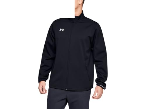 Under Armour Men's Hockey Softshell Jacket II, Black (001)/White