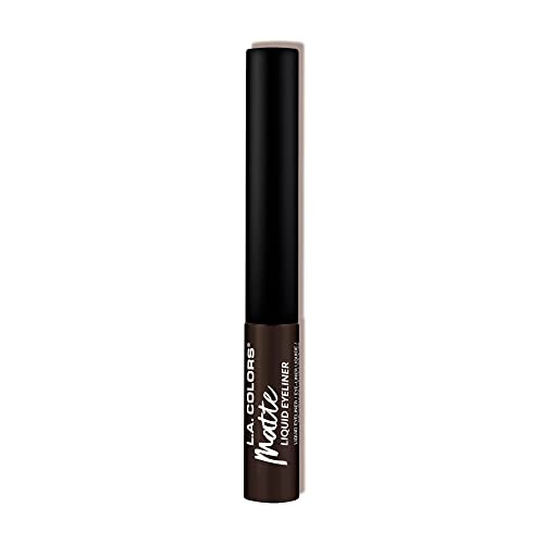 L.A. COLORS Liquid Eyeliner Collection, Matte Dark Brown CLE802
