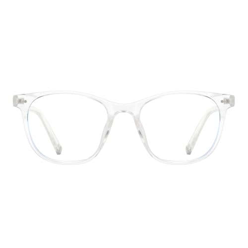 Image of OUWEN Retro Cat Eye Blue Light Blocking Glasses Womens Mens, Anti EyeStrain & UV Glare Computer Gaming Eyeglasses OW2245