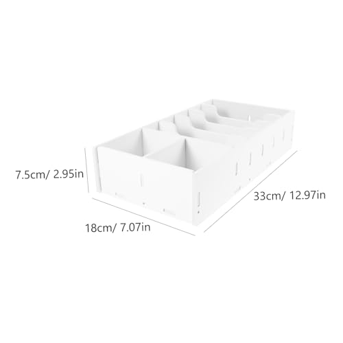 Plateau de rangement à compartiments multiples boîte multi-grille PVC
