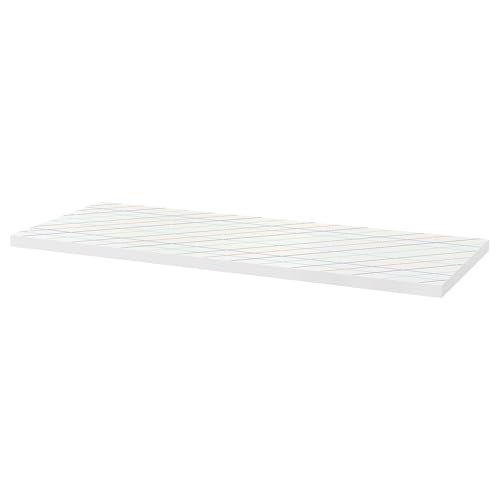 Table de bureau LAGKAPTEN/SPÄND avec plateau graphique multicolore