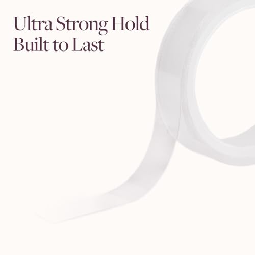 Image of GOO GOO Single Sided Tape Roll for Hair Extensions, 0.3inch x 1.8 Yards, Strong Adhesive for Secure Tape-in Extensions, Easy to Apply & Remove