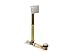 KOHLER 7148-AF-BN Tea-for-Two 1-1/2" Contoured pop-up Drain and Overflow for Above-or Through-The-Floor Installation, Vibrant Brushed Nickel