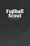 Fußball Scout Notizen: A5 Scoutingbuch für Spielerbeobachtung und Talentsuche im Fußball - Beobachtungsbögen zum Ausfüllen für Trainer und Fußball-Scouts
