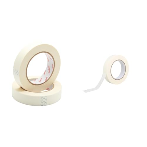 Image of ProDec Twin Pack 1 inch x 50m Multi Surface Masking Tape For Painting, Painters Tape & 1 inch x 50m Multi Surface Masking Tape For Painting, Painters Tape for Sharp Paint Lines
