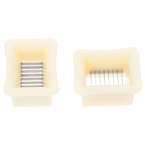 Garneck Affettatrice Per Fagioli 2 Pezzi Utensile Da Cucina in Plastica Per Tagliare I Fagioli Affettatrice Per Fagioli in Plastica Design Compatto Per Casa E Ristorante