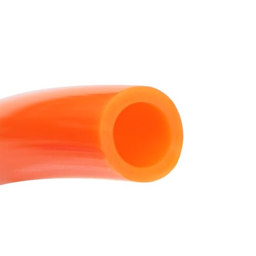 flexiable rubber For Compressor Polyurethane Tubing 8x5mm 6x4mm Air Hose Pneumatic Tube Pipe PU Hoses drain elastic (Color : Orange Red, Size : OD 14mm x ID 10mm)