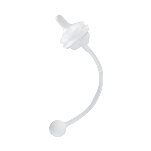Image of Pigeon Sippy Straw Conversion Kit for Babies 6M+ | Soft Silicone Sipper, Weighted Straw & Cleaning Brush | Smooth Bottle-to-Cup Transition