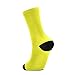 SyXIOP Lemon Yellow Fashion performance crew socks running lightweight wicking white socks women (2-Pair)