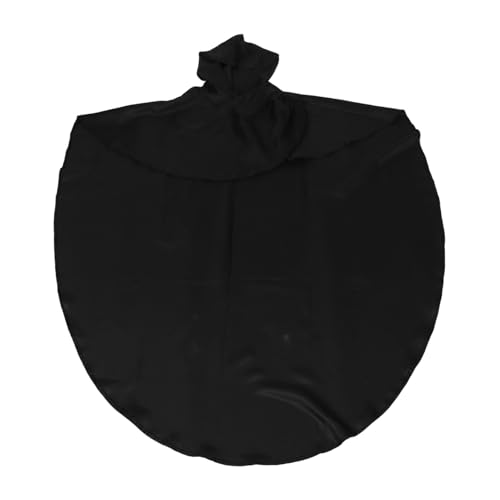 Cape médiévale noire homme avec capuche ample pour couvrir entièrement un costume