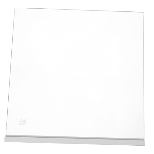 Hemobllo Divisor de Refrigerador Vidrio Templado Separador de Compartimentos Estante Organizador para Nevera Fácil Instalación Resistente Compatible Botellas y Latas 1 Pieza 300X300Mm