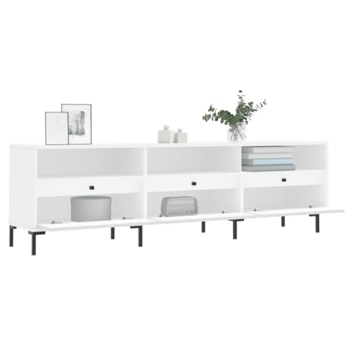 Meuble TV avec 6 compartiments de rangement meuble multimédia bas
