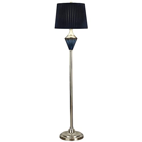 Lámpara de pie minimalista azul para dormitorio y relax