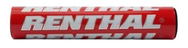 RENTHAL Mousse de Guidon Ronde Fat Bar, 25 cm, 4 Couleurs (Rouge)