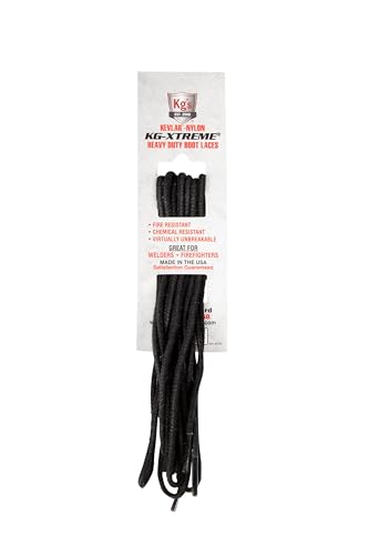Kg's Boot Laces – XTREME Virtually Indestructible 45-Inch Shoelaces for Sneakers, Casual Shoes, Low Boots, Work & Hiking Footwear