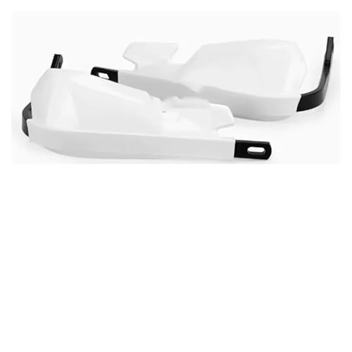 Protège-mains moto blanc pour éviter les mains froides sur BMW R1200GS F850GS