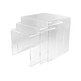 Acrylic Perspex Plastic Nest of Tables Living Room Table Hygienic Easy Clean