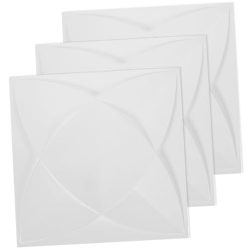 Homoyoyo 3 pezzi Pannelli per Pareti Interni in PVC da Rivestimento Decorativo Antiumidità per Camera da Letto e Soggiorno Pareti Tre-dimensionali Facili da Installare e Rimuovere
