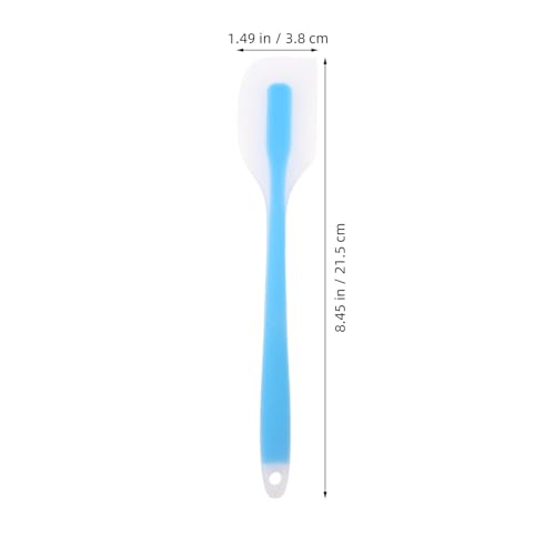 Spatule en silicone bleu clair transparent au design monobloc épuré
