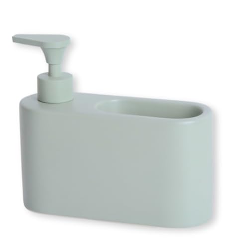 KOOK TIME Distributeur Liquide Vaisselle Porte Eponge pour Cuisine | Distributeur Savon Liquide pour Les Mains avec Espace Porte éponge | Porte Savon Cuisine...
