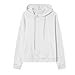 Long Sleeve Hoodies for Women Crewneck Cute Drawstring Pullover Top Fall Outfits Comfy Sweaters Trendy Sweatshirts (White,X-Large)