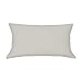 Gruber Bettwäsche Federa per cuscino, tinta unita, 65 x 100 cm, in raso makò, tinta unita, 100% cotone con chiusura lampo (argento, 65 x 100 cm)