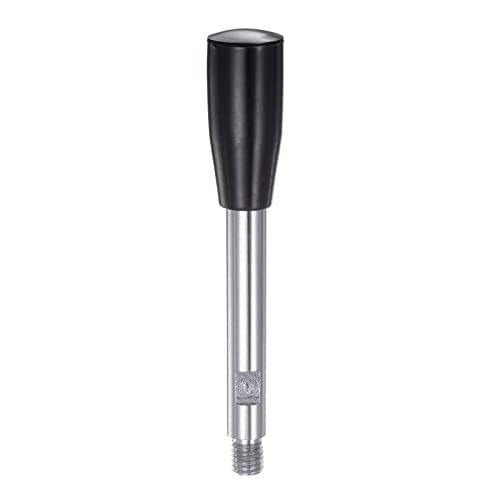 Image of HARFINGTON Clamping Handles M10 Thread 125mm (5 inch) Length Chrome Plated Revolving Crank Handle Grip Handwheel Screw Stem for Lathe Machine