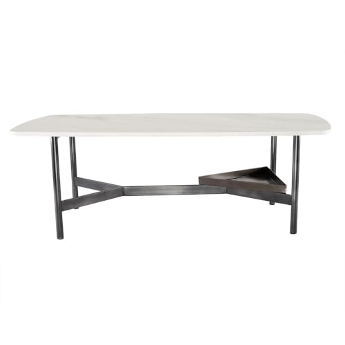 Image of Wakefit Center Table | 1 Yr Warranty | Coffee Table for Living Room Wooden, Tea Table for Living Room Wooden, Sofa Table, Free Installation from Brand, Modern Multi-Functional & Wobble-Free(Malbr)