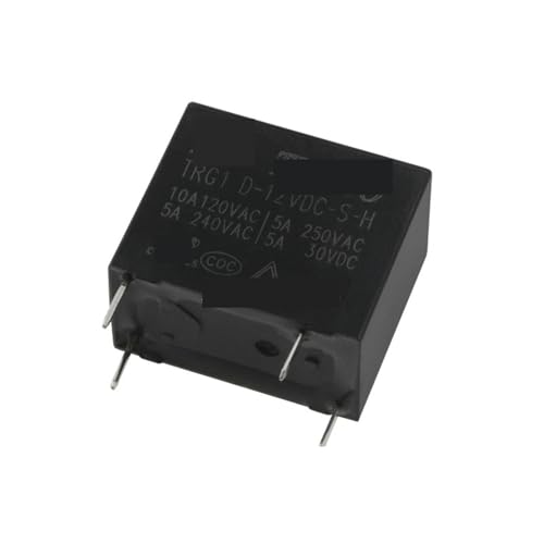 Relé TRG1D-12VDC-SH de 4 pines y 5A para control de voltaje en circuitos eléctricos