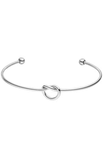 Purelei Knot Armcuff – Pulsera de filigrana con detalle de nudo resistente al agua – Acero inoxidable chapado en oro de 14 quilates, chapado en oro rosa de 18 quilates o plata, Eine Grösse, Acero