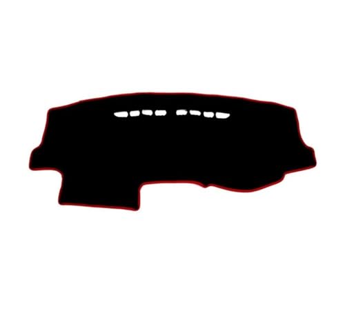 Coussin de tableau de bord Golf 6 en moquette noire haut de gamme bord rouge