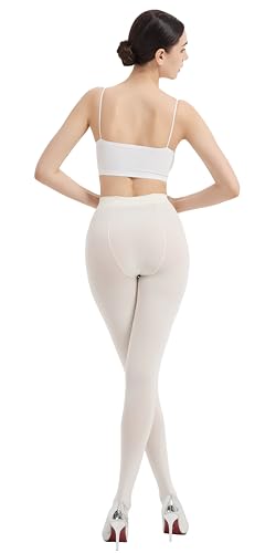 Image of 80D Semi Opaque Tights for Women Stretchable High Waist Womens Stockings Soft Pantyhose with 20+ Colors