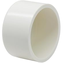 6" PVC Pipe End Cap Fitting, Fit Standard 6" Pipes OD Approx. 6", PVC Pipe Plug Socket Fittings Furniture Grade Fitting Connector for Build Furniture DIY Garden Shelf