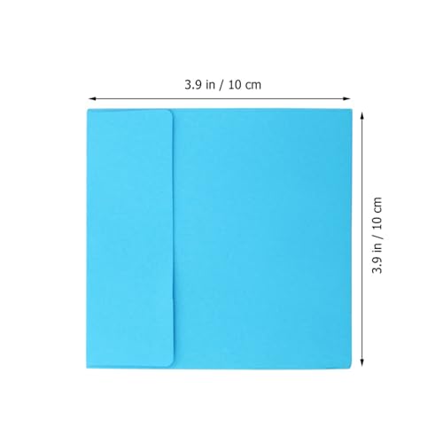 CONGARTENO 紙封筒 10×10cm クラフト招待状用封筒 グリーティングカード 現金 鍵収納用 100個セット 挨拶状や会員カード対応