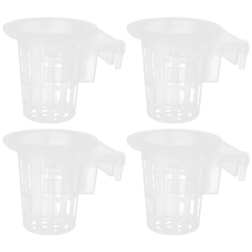 Image of FRCOLOR 4Pcs Hanging Aquarium Plant Holder with Suction Cups Fish Tank Planter Cup for Plants Promotes Water Circulation and Plant Growth