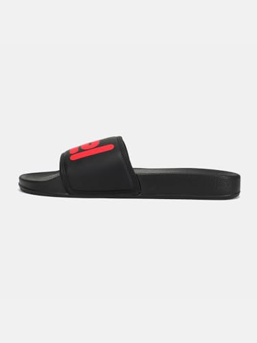 Image of hummel CHUNK MEN SLIDERS Comfortable Cushioned Sole Arch Support Durable Lightweight Flexible Trendy Style Flip flops and Slippers Slides for Men Daily use Chappal