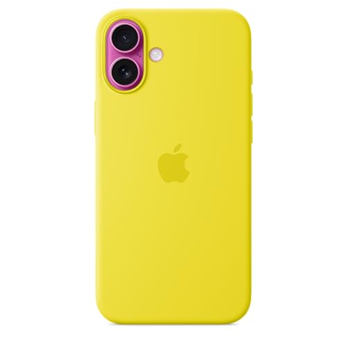 Image of Apple iPhone 16 Plus Silicone Case with MagSafe and Camera Control: Lightweight Phone Case, Wireless Charging Compatible, Smooth Matte Finish; Star Fruit