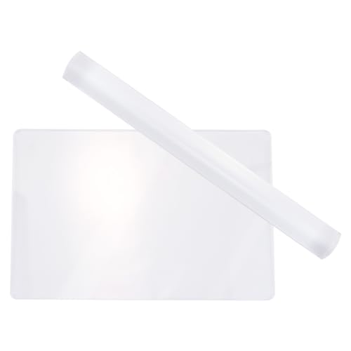 UPIQNG Acrylic Clay Roller with Sheet - Polymer Clay Board and Pin for Shaping, Sculpting, DIY Art, Craft