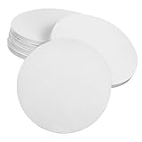 ZUNOXAZ 6 Stück Cake Boards aus Stabiler Wellpappe Runde Kuchenunterlagen Flache Tortenböden Weiße Servierplatten für Hochzeit Geburtstag Party Backen
