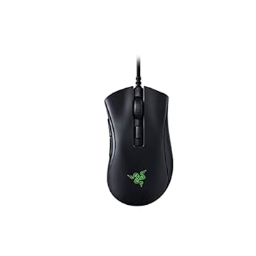 Razer Mini mouse para jogos DeathAdder v2: 8500 K DPI sensor óptico - 62 g design leve - iluminação Chroma RGB - 6 botões programáveis - fita antiderrapante incluída - preto clássico