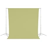 Westcott Wrinkle-Resistant 9' x 10' (2.75 x 3.05m) Backdrop for Photoshoots, Group Portraits, & Photo Booth. Portable and Travel Friendly (Light Moss Green)