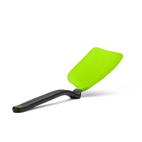 Dreamfarm Mini Chopula Non-Stick-Safe Super-Flexible Sit-Up Spatula with Strong Flat Edge to Separate Food - 9" Green