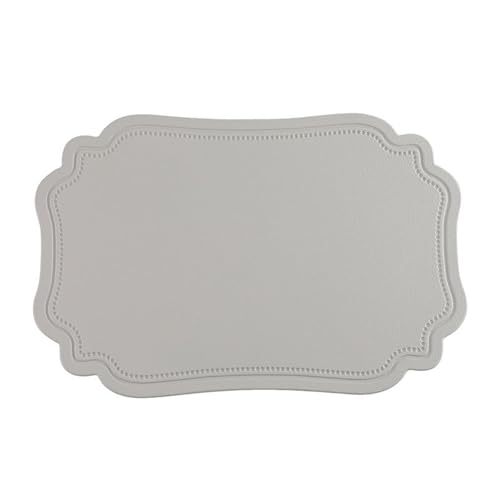 Set de table gris clair irrégulier pour protéger et décorer les tables fragiles