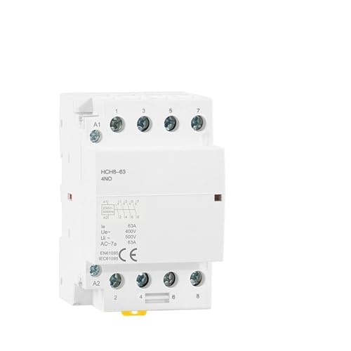 Contacteur de puissance 4 pôles 63 ampères domestique HCH8-63 110V