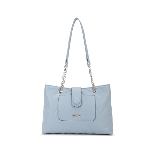 Fastrack Diamond Quilted Shoulder Bag for Girls, Ladies and Women | Comes with Chain Straps | Casual Handbag for Women | Made Up of Semi - PU Leather