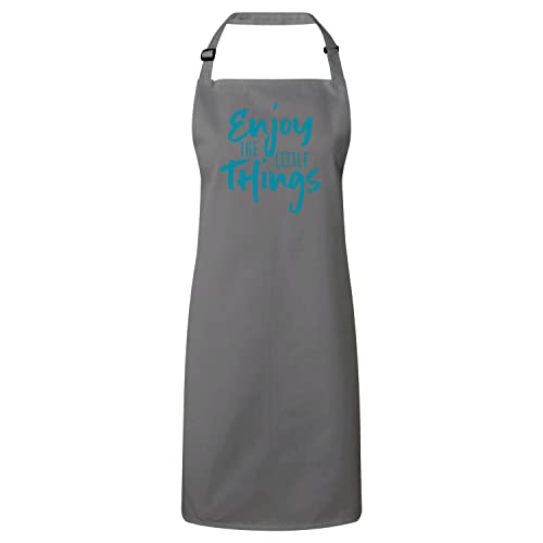 Tablier cuisine Enjoy the Little Things message d'inspiration pour le bonheur au foyer