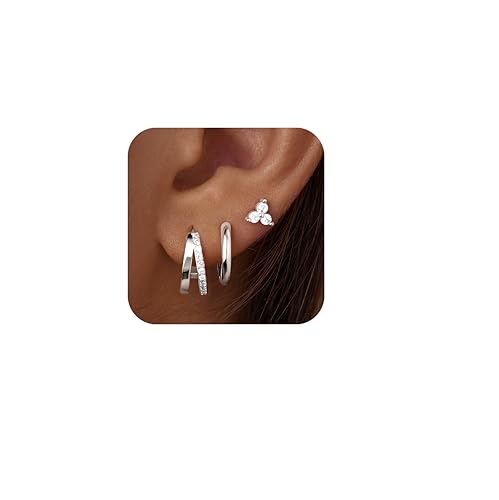 Small Hoop Earrings for Women 14K Gold Plated Small Hypoallergenic Huggie Earrings Dainty Trendy Jewelry for Multiple Piercing Gold Dangle Cartilage Jewelry for Women Gifts