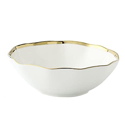 Saladier Céramique Bol À Salade, Panier À Fruits, Couverts À Salade Bol De Service Bols À Tapas Et Sauces,White-7inch Cover