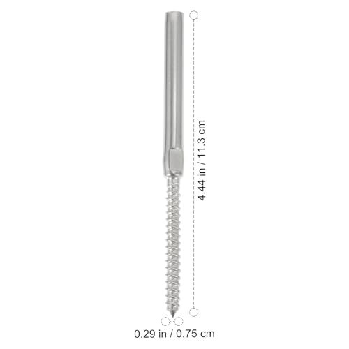 8 Tornillos de Acero Inoxidable para Barandilla de Cable en Postes de Madera 2